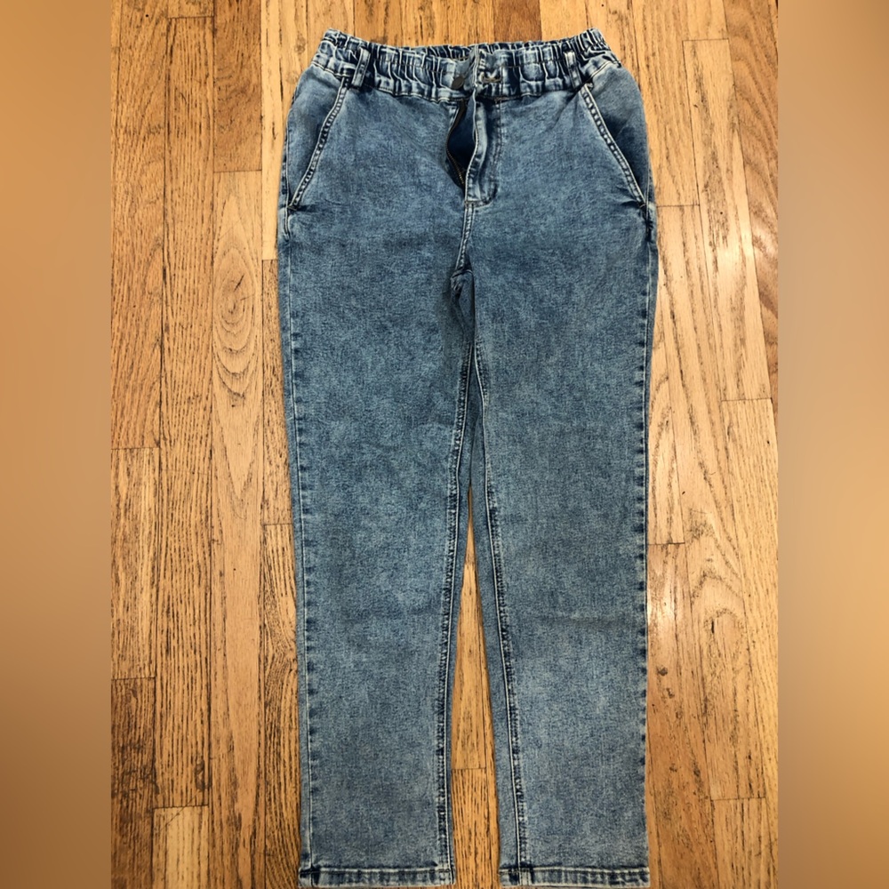 Women's Simple Society Size 9 Vintage Retro Straight Leg Jeans - Blue